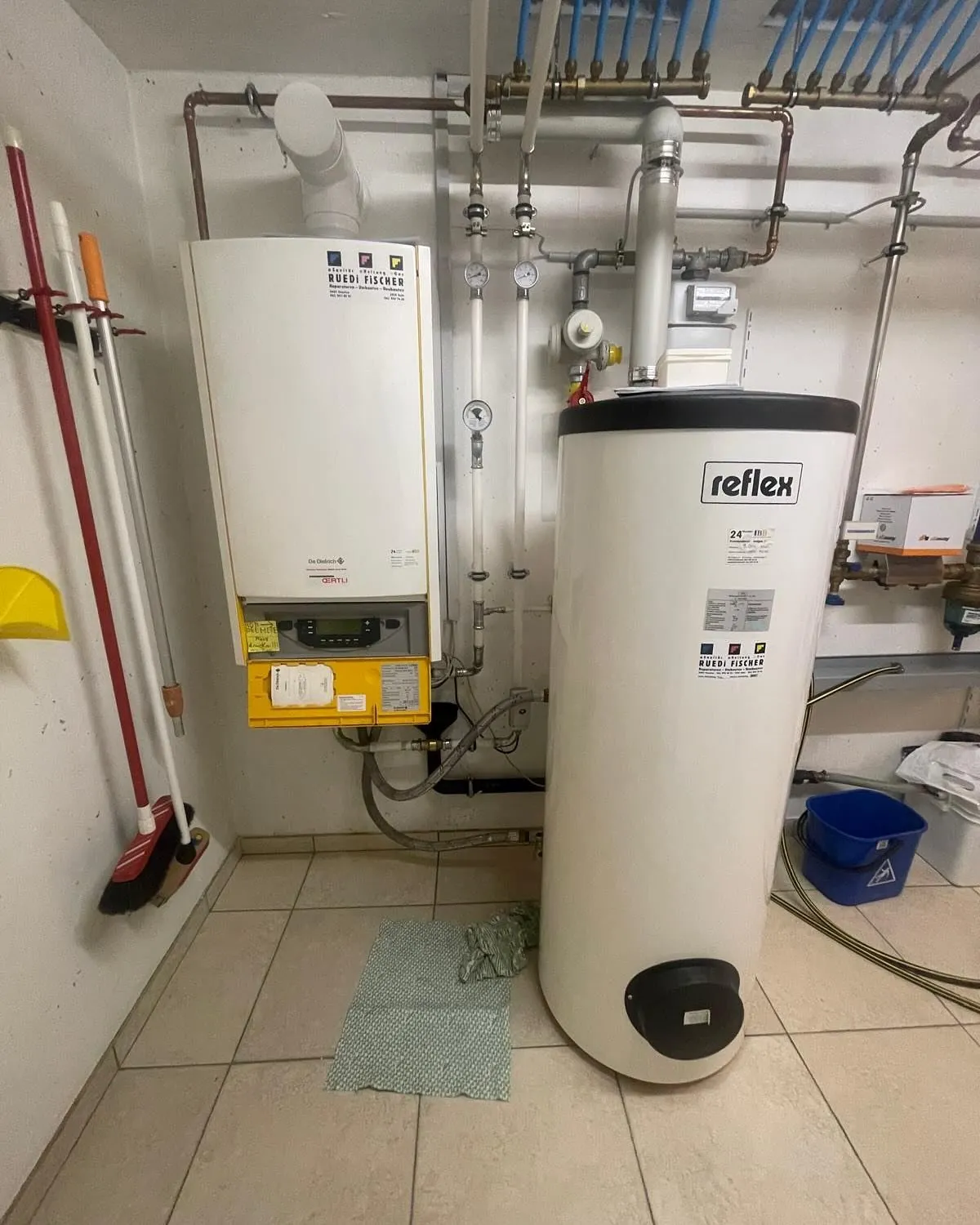 Heizzentrale vorher