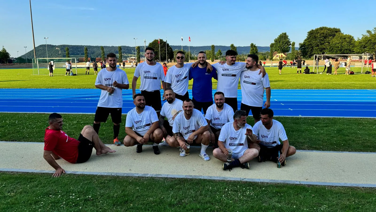 Das LPM-Team bei einem Fussballturnier